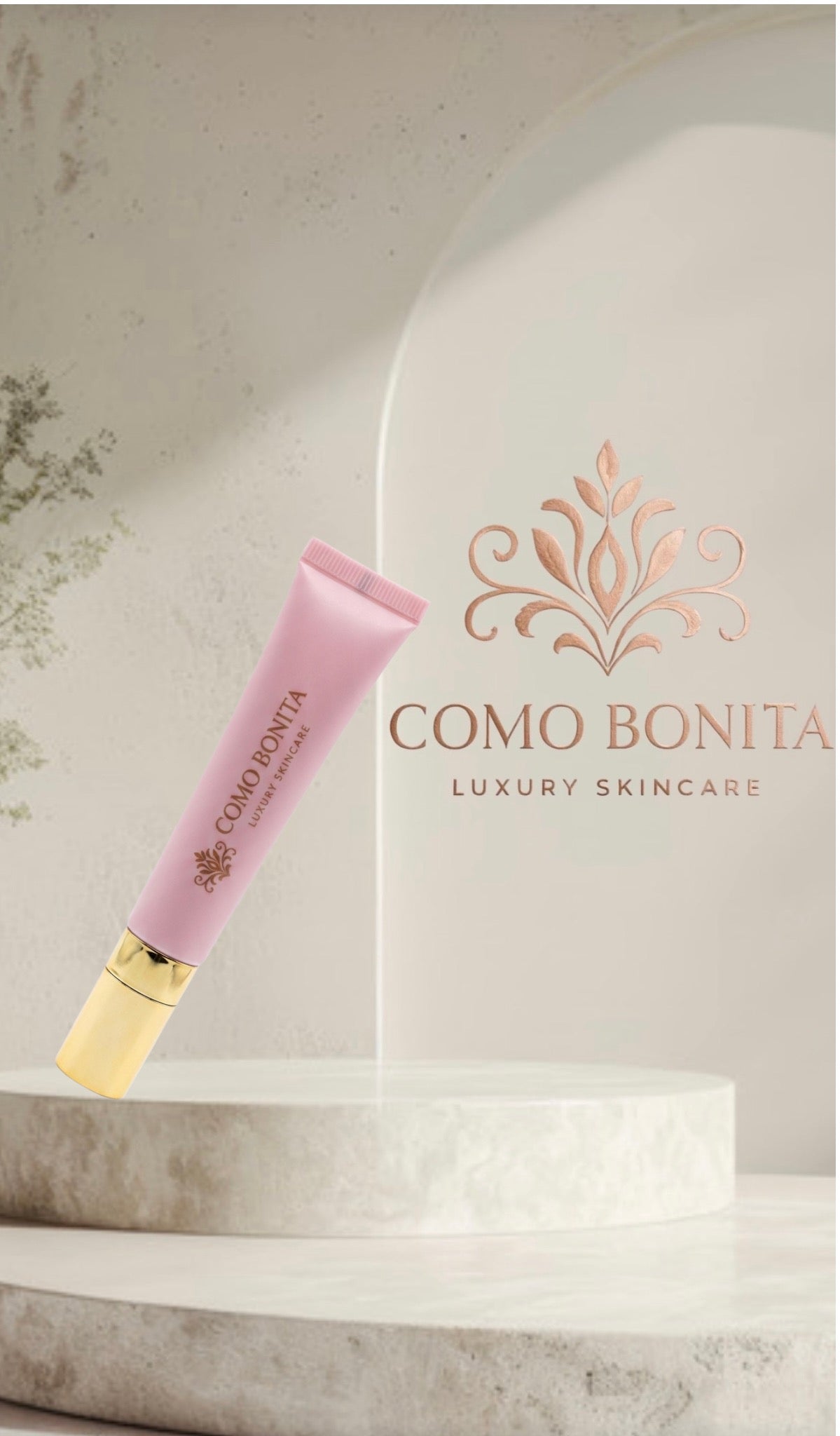 Como Bonita Pearl lip gloss key chain