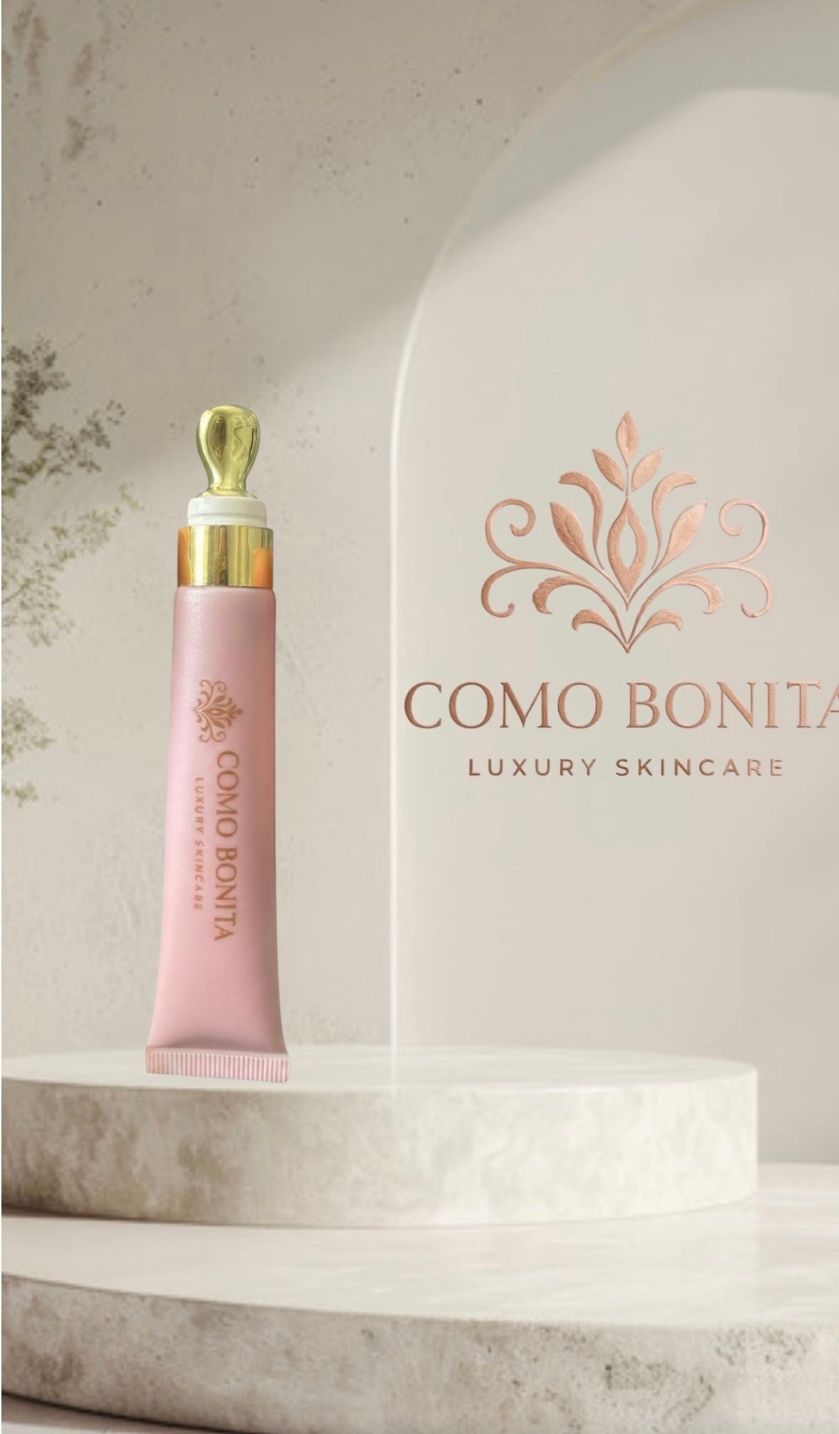 Como Bonita Pearl lip gloss key chain