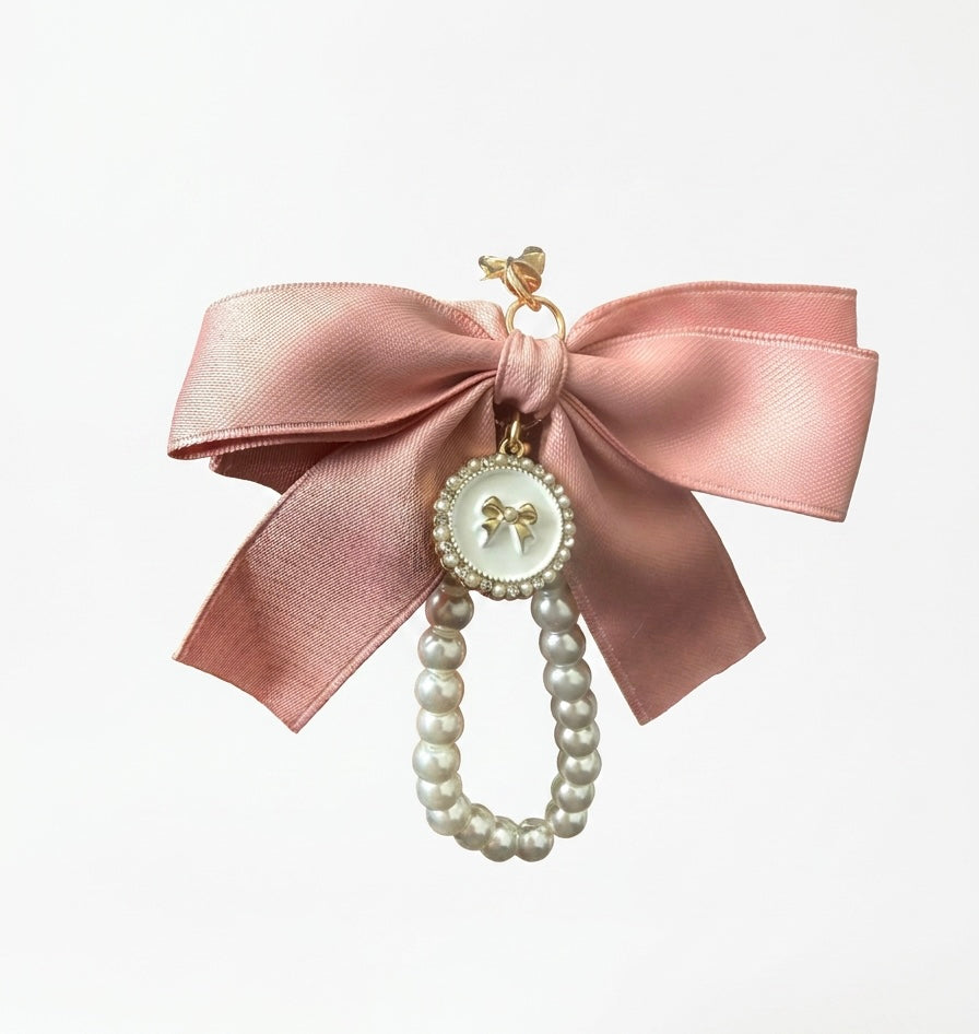 Como Bonita Pearl lip gloss key chain