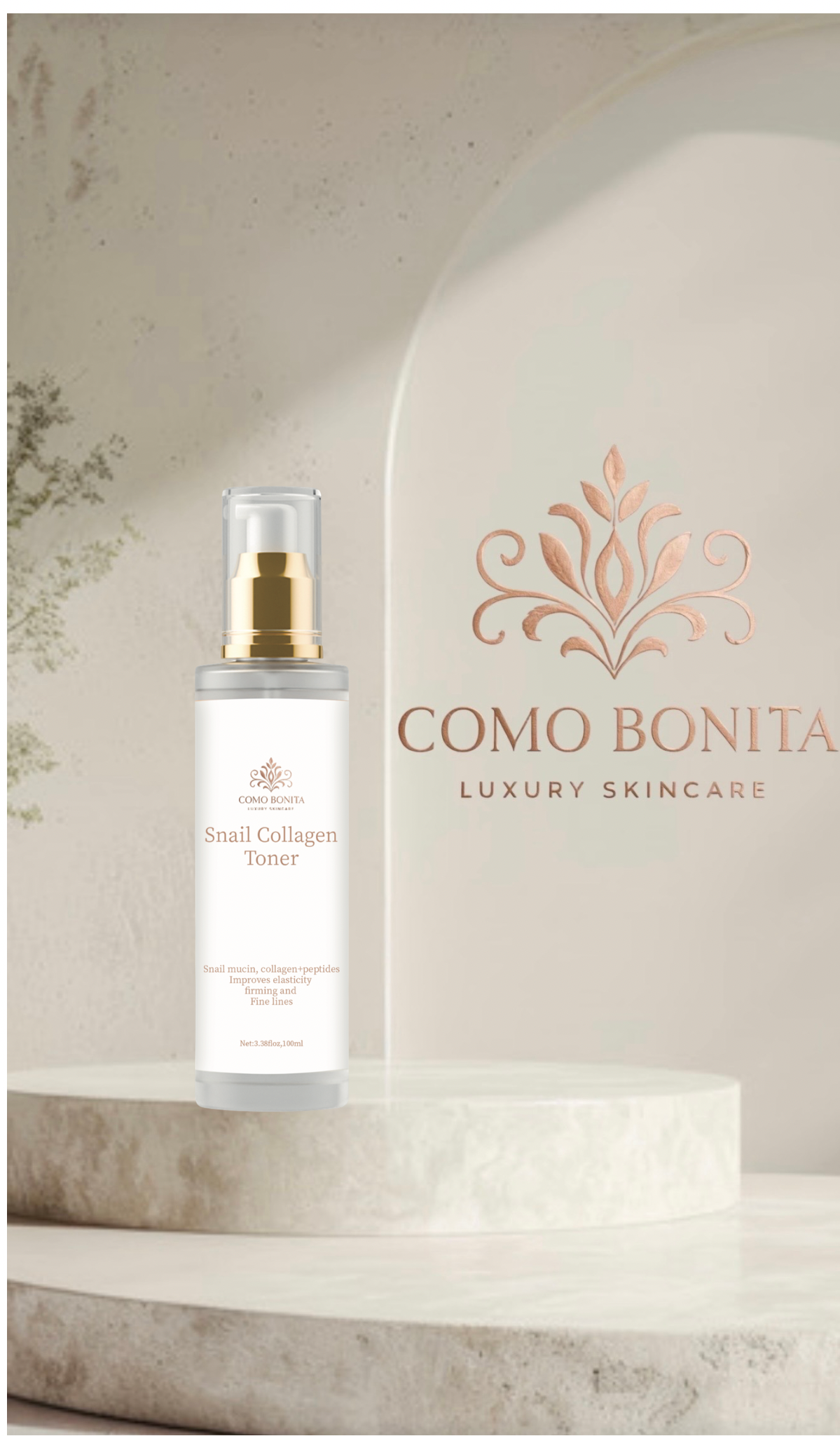 Como Bonita Snail Collagen Hydrating Essence-Toner